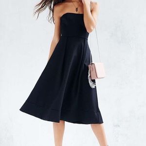 Urban Outfitters Strapless Midi Dress